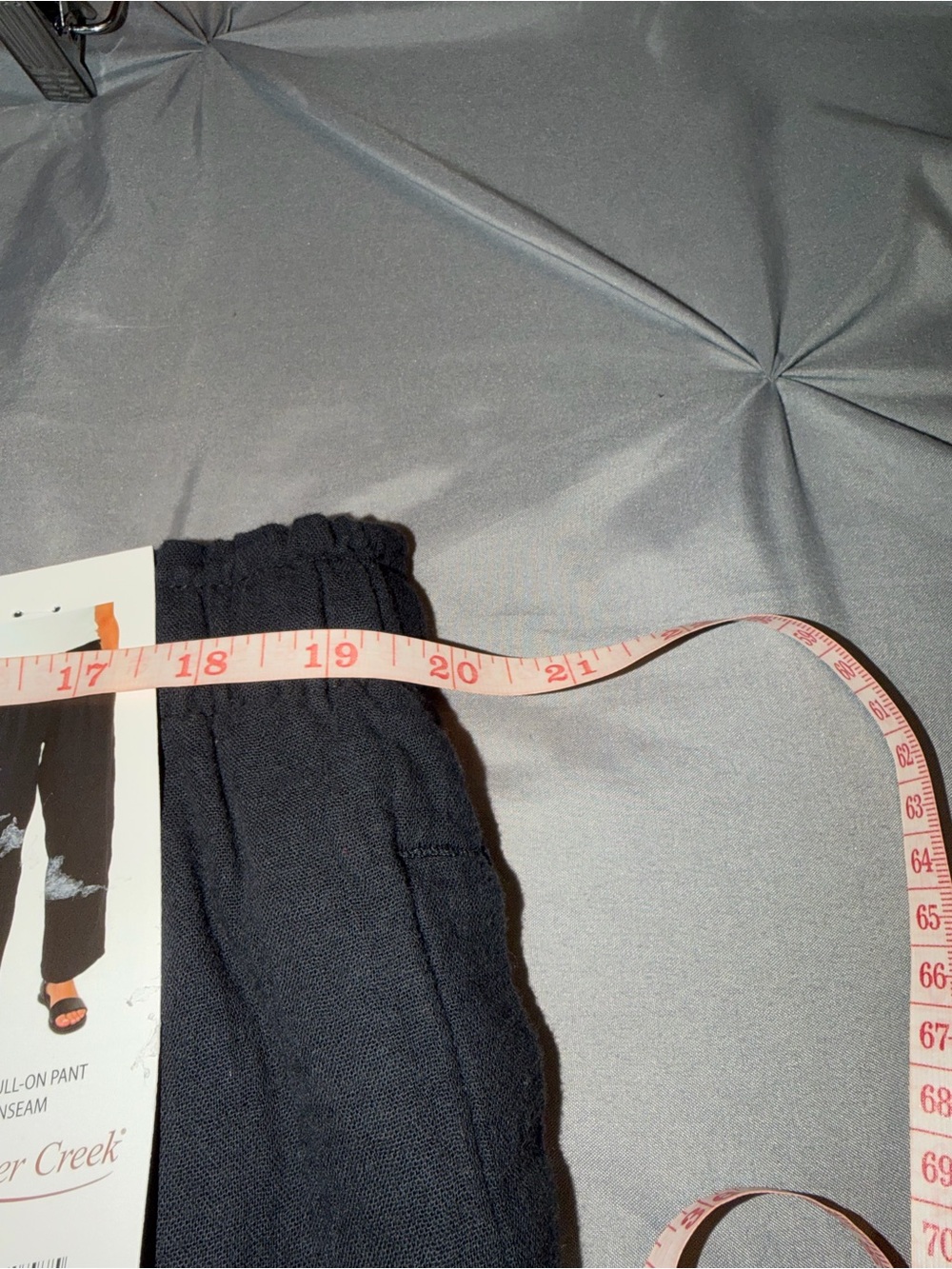 Coldwater Creek Black Wide-Leg Elastic Waist Pants. NWT - Picture 5 of 5